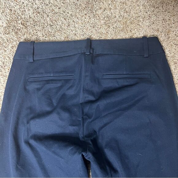 J Crew Women’s Navy Winnie Stretch Cotton Pants Style H5159 Size 0 - Picture 6 of 7